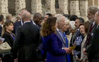 Re Carlo a Roma, con Camilla incontra anche Binario 95